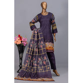 Women's Valuable Unstitched 3Pcs Suit V-2 - 9, Women, 3Pcs Shalwar Suit, Chase Value, Chase Value