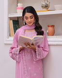 Dr Haris Winter Luxe Karandi Embroidered 3 Pc Suit
