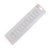 Girls Scarf Pin Card Pack Of 12 - Black & White, Girls Hair Accessories, Chase Value, Chase Value