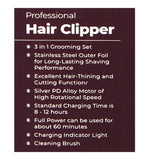 Westpoint Professional Hair Clipper WF-6613 - Silver, Shaver & Trimmers, Westpoint, Chase Value