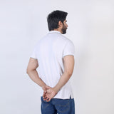 Men's Half Sleeves Polo T-Shirt - White, Men's T-Shirts & Polos, Chase Value, Chase Value