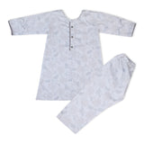 Girls Cotton 2Pcs Shalwar Suit - White, Girls Shalwar Kameez, Chase Value, Chase Value