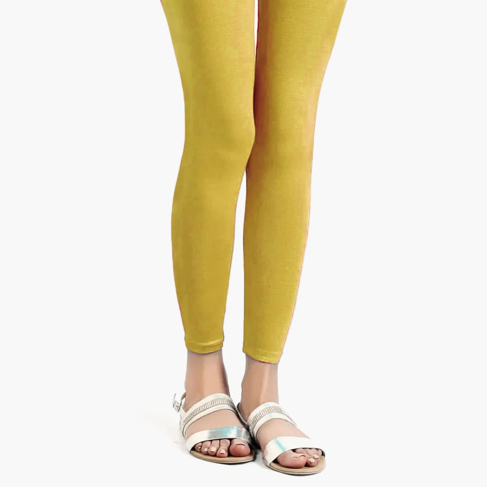Women's Plain Tights - Yellow, Women Pants & Tights, Chase Value, Chase Value