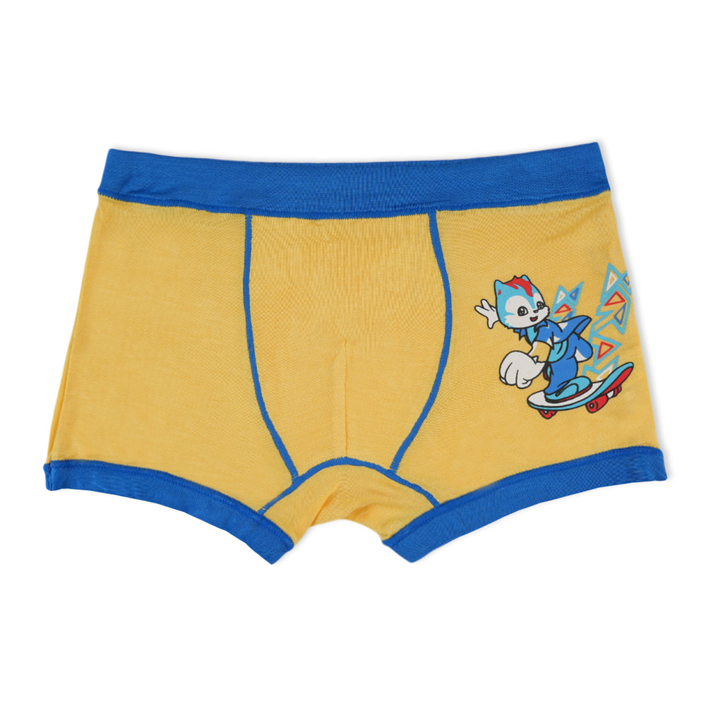 Boys Boxer - Yellow, Boys Underwear, Chase Value, Chase Value
