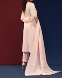 Zarineh Ronaq Viscose Luxury Jacquard Embroidered Suit - 3 Pc