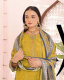 Zartaj By RA-Bin Hameed Emboridered Linen Unstitched 3Pcs Suit - 8, Women, 3Pcs Shalwar Suit, Rana Arts, Chase Value
