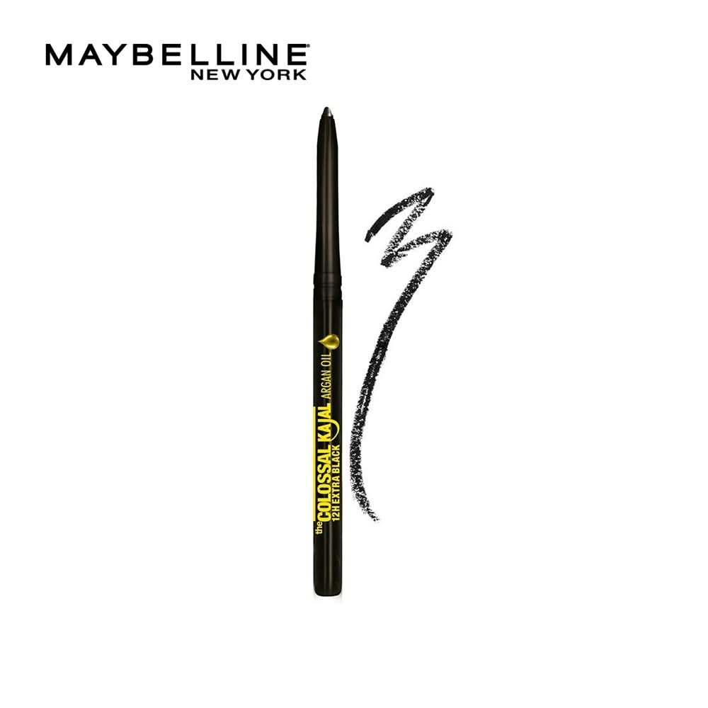 Maybelline New York Colossal Kajal Argan Oil 12H Extra Black, Eyeliner, Maybelline, Chase Value