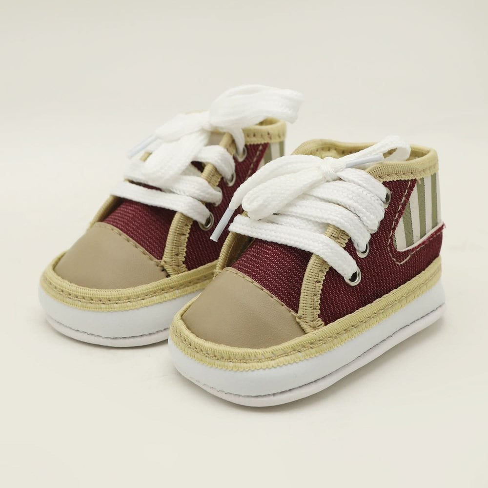 Newborn Boys Long Fancy Shoes - Maroon, Newborn Caps, Shoes & Socks, Chase Value, Chase Value