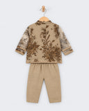 Eminent Newborn Girls Signature Printed Embroidered 3 Pc