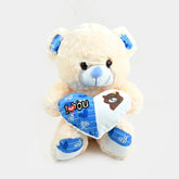 Stuff 2 In 1 Heart Bear 40 CM - Cream