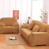 Sofa Cover 7 Seater Plain Jersey - Yellow, Decoration, Chase Value, Chase Value