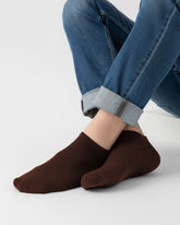 Eminent Men’s Plain Lycra Ankle Socks - Dark Brown
