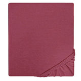 Double Bed Fitted Sheet Jersey - Dark Pink, Double Size Bed Sheet, Chase Value, Chase Value