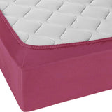 Double Bed Fitted Sheet Jersey - Dark Pink, Double Size Bed Sheet, Chase Value, Chase Value