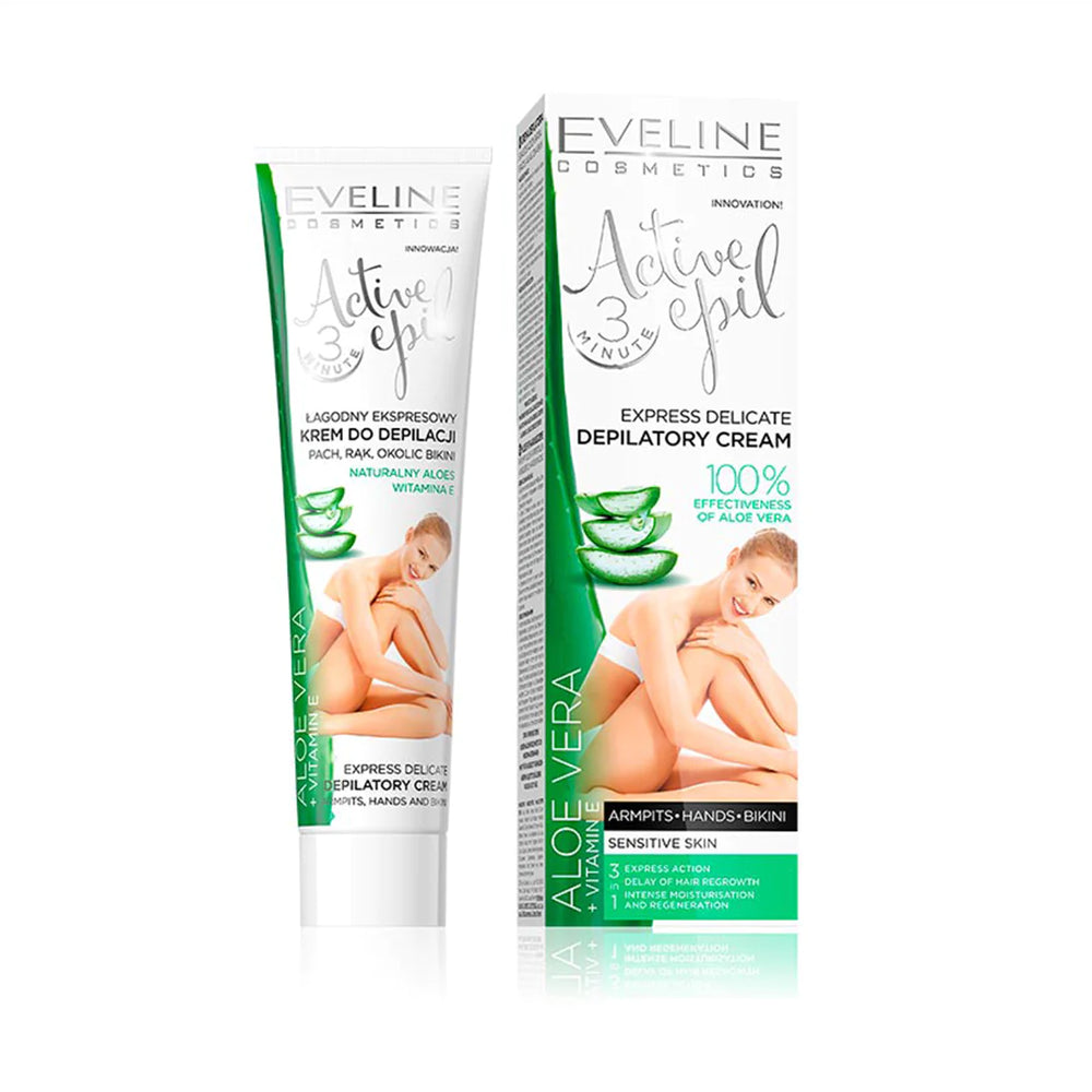 Eveline Depilatory Cream Aloe Vera - 125ml, Hair Removal, Eveline, Chase Value