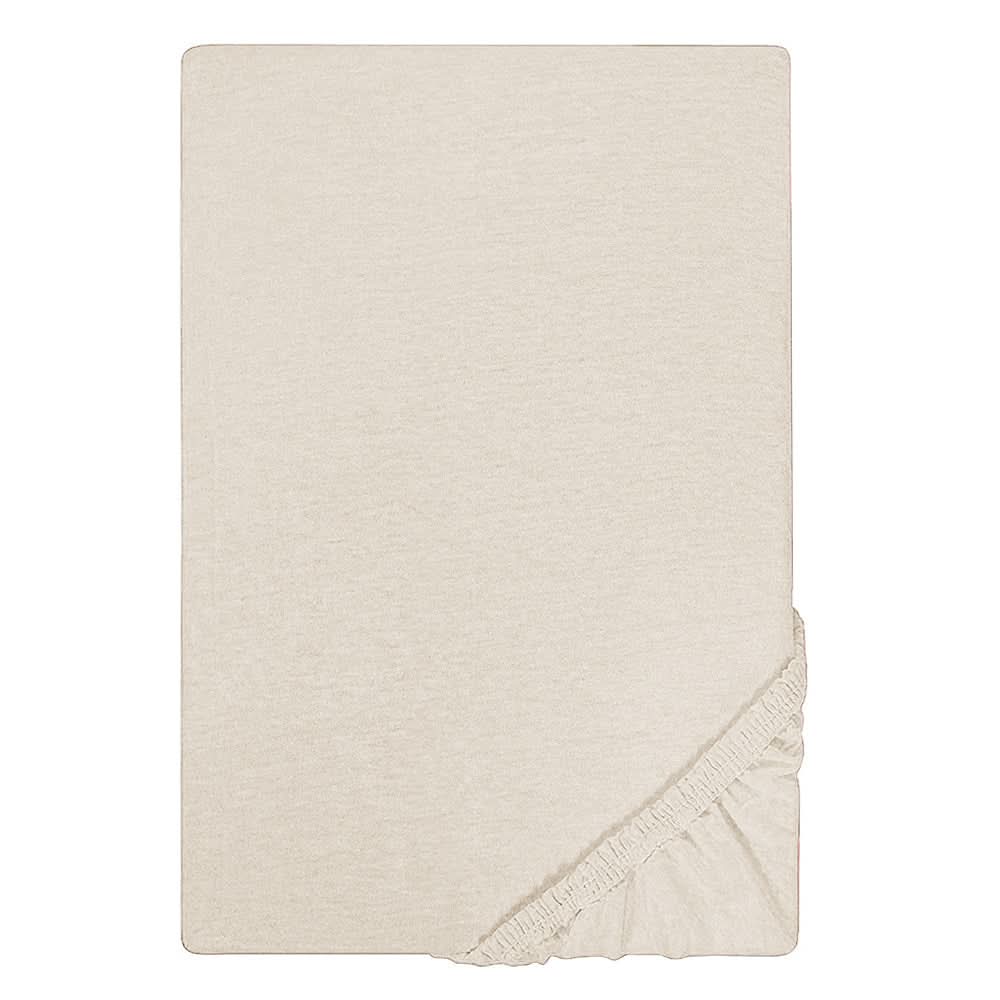 Single Bed Fitted Sheet Jersey - Fawn, Single Size Bed Sheet, Chase Value, Chase Value