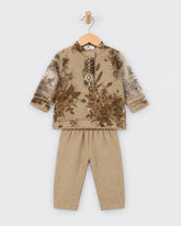 Eminent Newborn Girls Signature Printed Embroidered 3 Pc