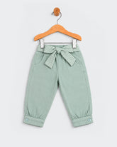 Eminent Newborn Girls Cotton Twill Bow Pants
