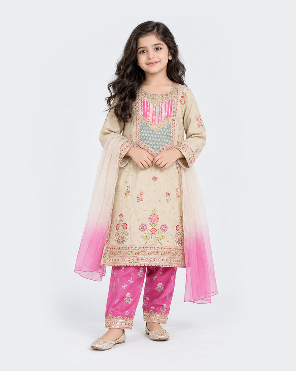 Eminent Girls Ethnic Signature 3 Pc, Girls Shalwar Kameez, Eminent, Chase Value