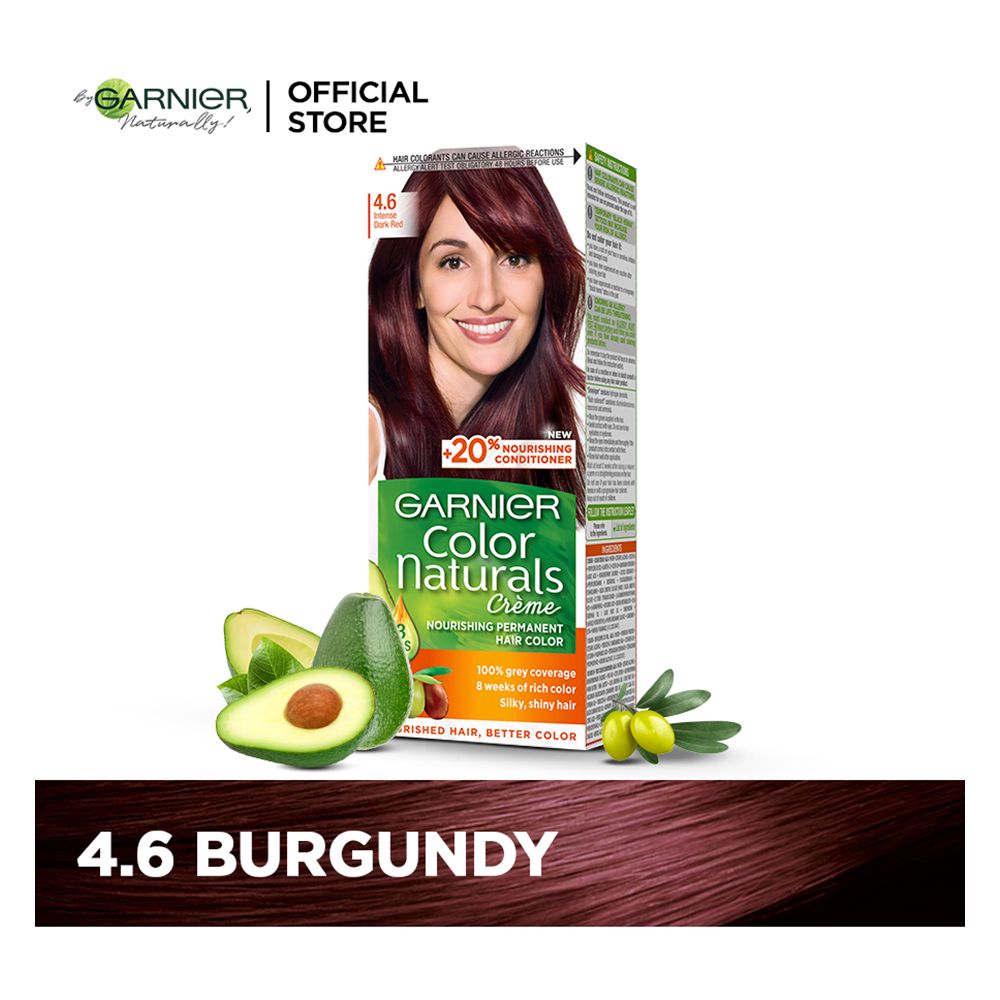 Garnier Color Naturals Creme Hair Colour 4.6 Burgundy, Hair Color, Garnier, Chase Value