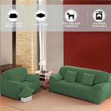 Sofa Cover 7 Seater Plain Jersey - Dark Green, Decoration, Chase Value, Chase Value