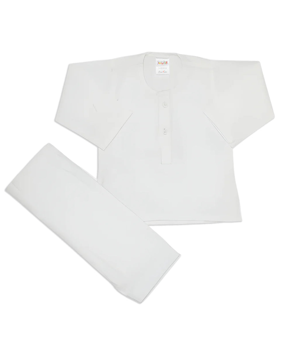 Newborn Girls Magzi Gala Kurta Shalwar - White, Newborn Girls Shalwar Suits, Chase Value, Chase Value