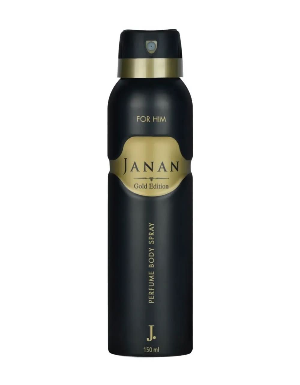 Junaid Jamshed J. Janan Gold Edition Perfume Body Spray , 150ml, Men Body Spray & Mist, Junaid Jamshed, Chase Value