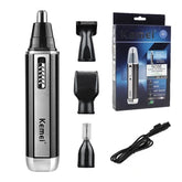 Kemei KM-312 3-in-1 Rechargeable Nose Eyebrow Ear Sideburns Hair Trimmer, Shaver & Trimmers, Kemei, Chase Value