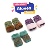 Kids Winter Gloves - Pack of 3, , Chase Value, Chase Value
