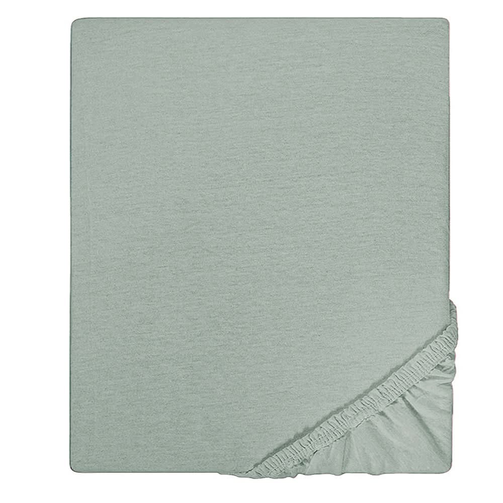 Double Bed Fitted Sheet Jersey - L-Green, Double Size Bed Sheet, Chase Value, Chase Value