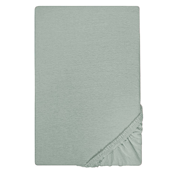 Single Bed Fitted Sheet Jersey - L-Green, Single Size Bed Sheet, Chase Value, Chase Value