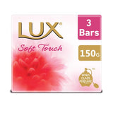 Lux Soft Touch Soap, 150G - Trio Bar, Soaps, Lux, Chase Value