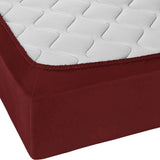 Single Bed Sheet Cover Fitted Jersey - Maroon, Single Size Bed Sheet, Chase Value, Chase Value