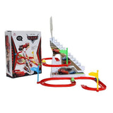 Car Track Battery Operater With Light & Music - Red & White, Battery Operated Toys, Chase Value, Chase Value