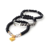 Men's Mix Beads Breclets - Black, Men's Jewellery, Chase Value, Chase Value