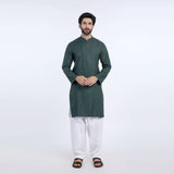 Men's Slim Fit Kurta - Green, Men's Kurtas, Chase Value, Chase Value