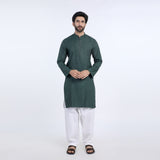 Men's Slim Fit Kurta - Green, Men's Kurtas, Chase Value, Chase Value