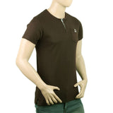 Men's Half Sleeves T-Shirt - Olive Green, Men's T-Shirts & Polos, Chase Value, Chase Value