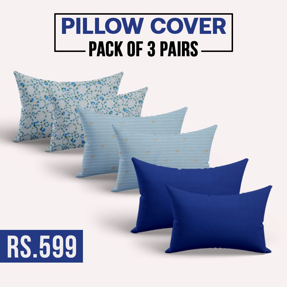 Pillow Cover Pack Of 6 - Multi Color, Cushions & Pillows, Chase Value, Chase Value