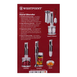 West Point Deluxe Hand Blender, 2-Speed, 600W, WF-9816, Juicer Blender & Mixer, Westpoint, Chase Value