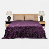 Mansion Double Bed Blanket Flannel - Purple, Blanket, Chase Value, Chase Value