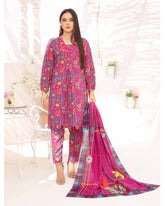 Nyasia By RA-Bin Hameeb Linen Cord's Printed Unstitched 3Pcs Suit - 1, Women, 3Pcs Shalwar Suit, Rana Arts, Chase Value