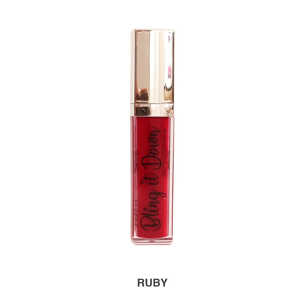 Bling It Down Matte Lipstick - Ruby, Lipstick, Nadia Hussain, Chase Value