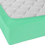 Single Bed Sheet Cover Fitted Jersey - Sea Green, Single Size Bed Sheet, Chase Value, Chase Value