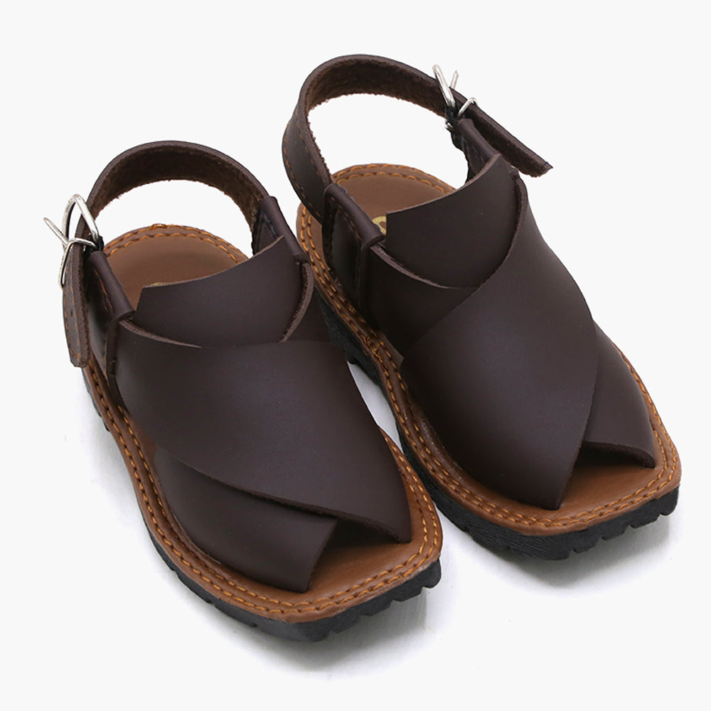 Boys Peshawari Sandal - Brown, Boys Sandals, Chase Value, Chase Value