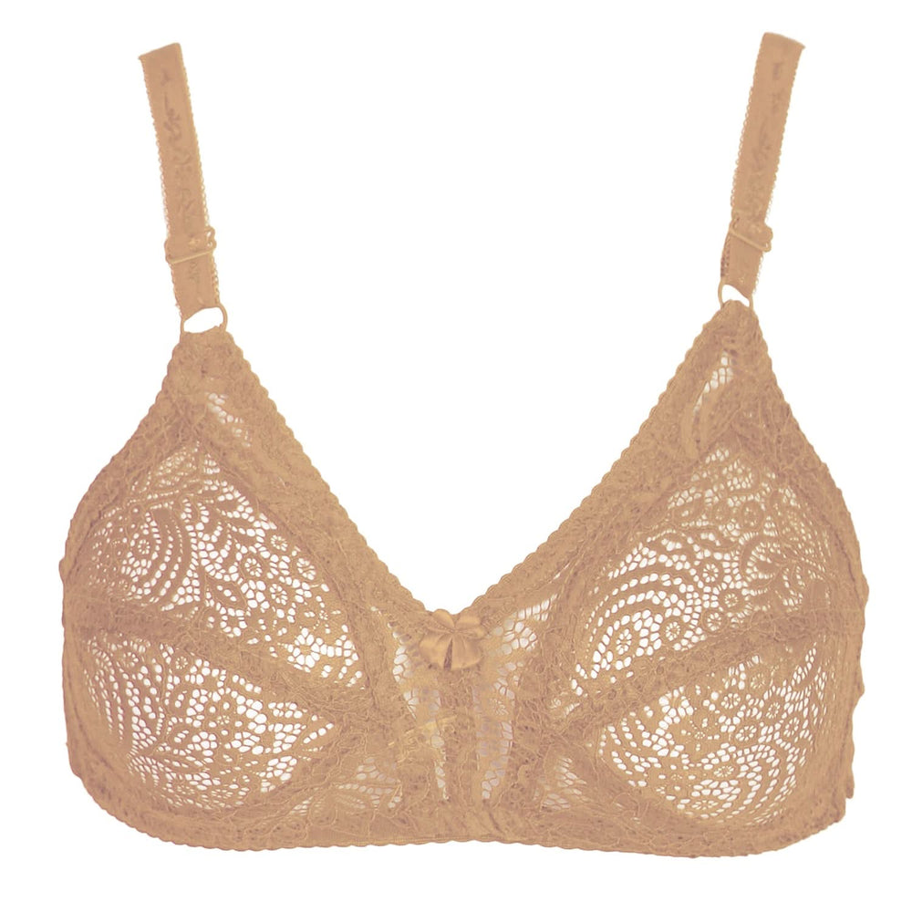 Women's Transparent Net Bra - Skin, Women Bras, Chase Value, Chase Value