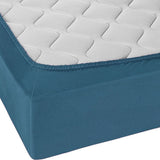 Single Bed Sheet Cover Fitted Jersey - Steel Blue, Single Size Bed Sheet, Chase Value, Chase Value