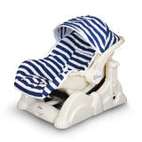 Tinnies Baby Carry Cot W-Rocking Blue Stripes - T003, Carrier Strollers & Furniture, Tinnies, Chase Value