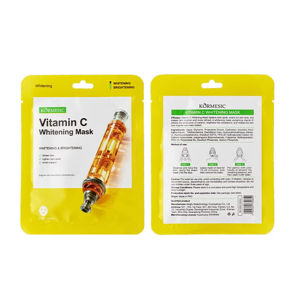 Kormesic Vitamin C Whitening Face Mask 25ml, Facial Masks, Chase Value, Chase Value