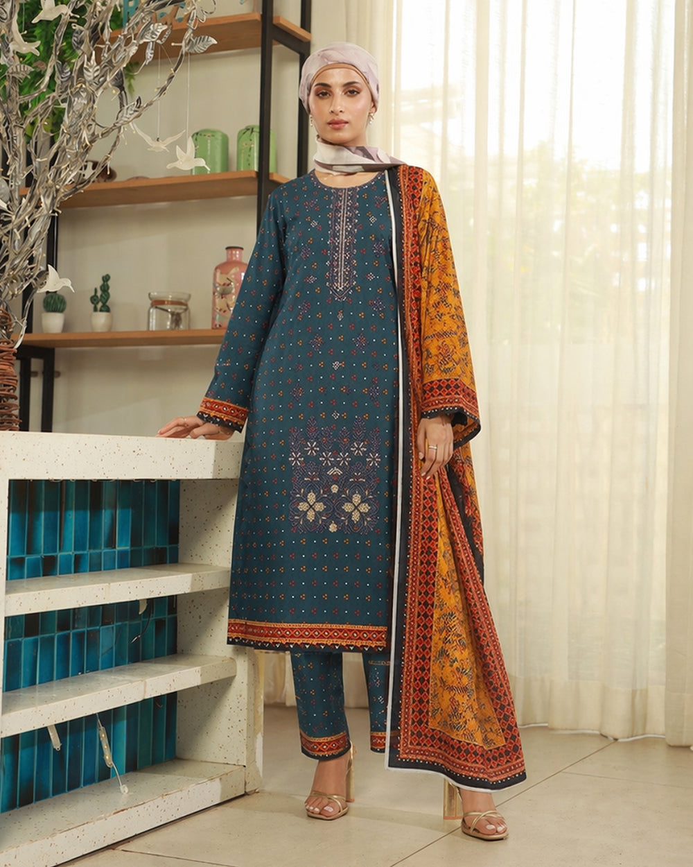 Valuables Exclusive Digital Printed 3Pc Suit - 9, Women, 3Pcs Shalwar Suit, Valuables, Chase Value